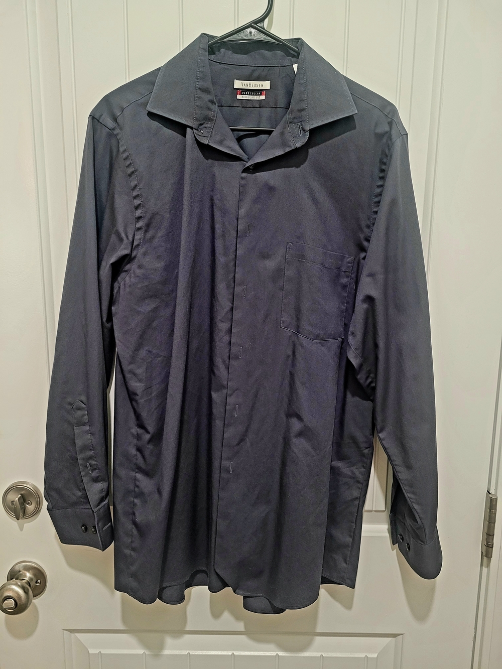 Van Heusen Grey Collared Dress Shirt